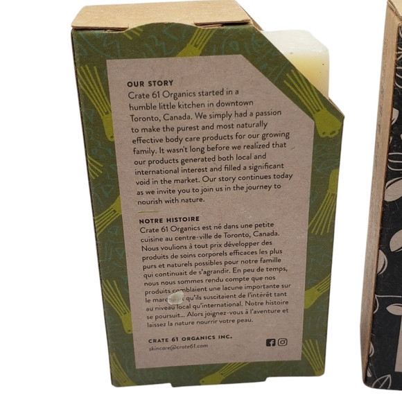 New Crate 61 Patchouli Lime & Activated Charcoal Soap All Natural Set of Two - Picture 2 of 7